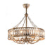 John Richard - AJC-8999 - Eight Light Pendant With Fan - Antiqued