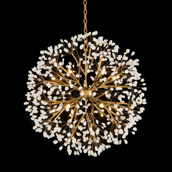 John Richard - AJC-9082 - 12 Light Chandelier - Leaf, Gold