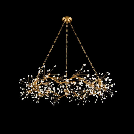 LED Chandelier Leaf, Gold