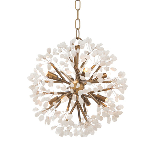 Eight Light Chandelier Antiqued