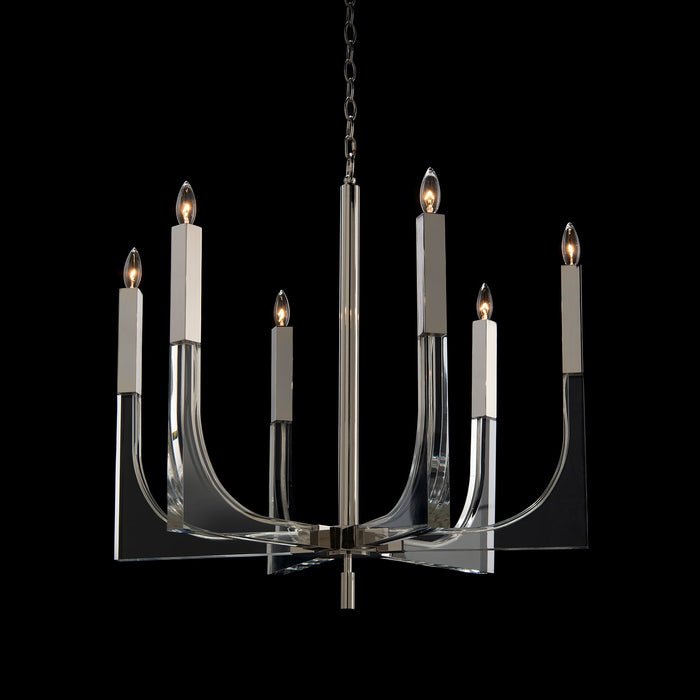 John Richard - AJC-9117 - Six Light Chandelier - Nickel