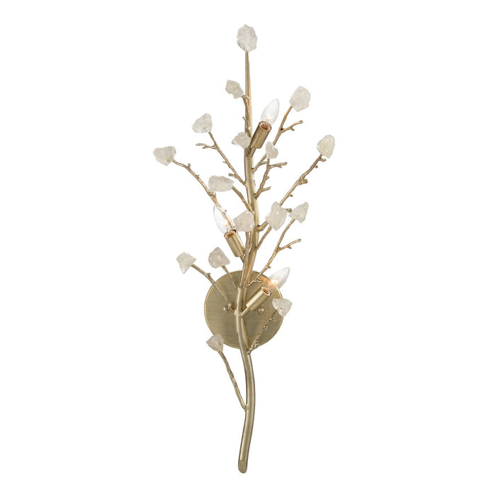 John Richard - AJC-9141 - Three Light Wall Sconce - Leaf, Silver