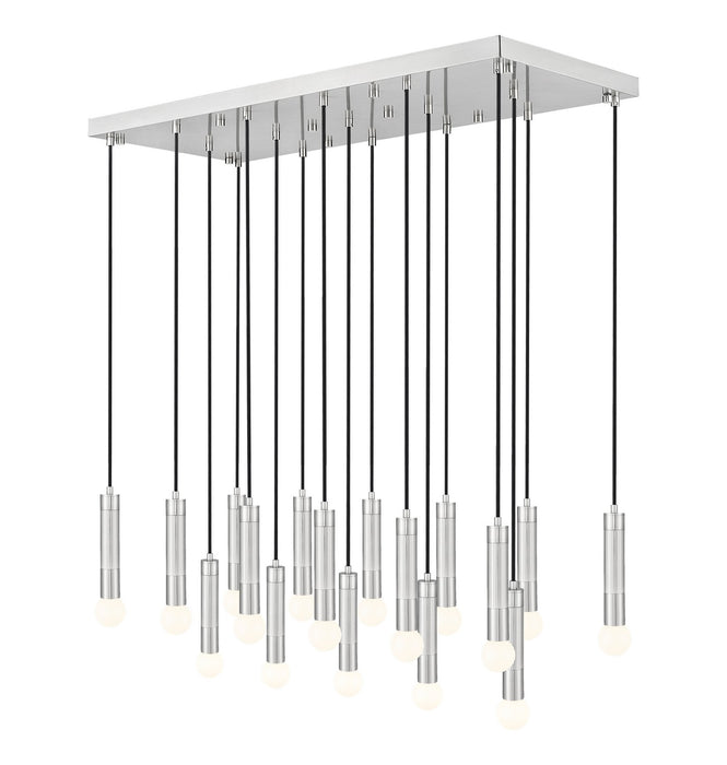 Z-Lite - 1956P-17L-BN - 17 Light Linear Chandelier - Stari - Brushed Nickel