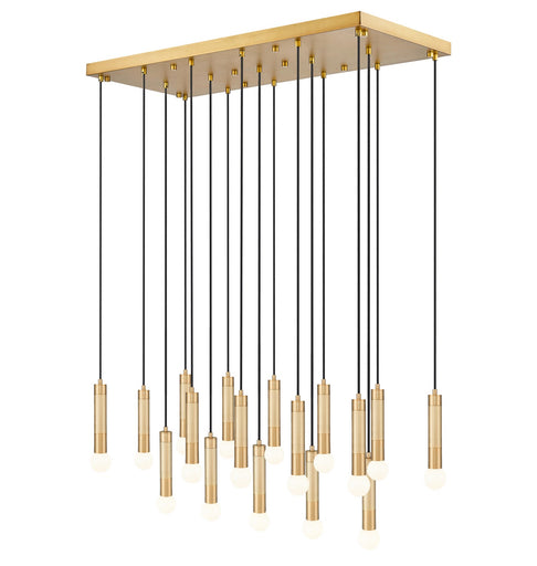 Stari 17 Light Linear Chandelier Modern Gold