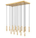 Z-Lite - 1956P-17L-MGLD - 17 Light Linear Chandelier - Stari - Modern Gold