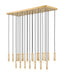 Z-Lite - 1956P-23L-MGLD - 23 Light Linear Chandelier - Stari - Modern Gold