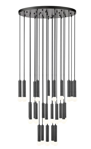 Stari 27 Light Chandelier Matte Black