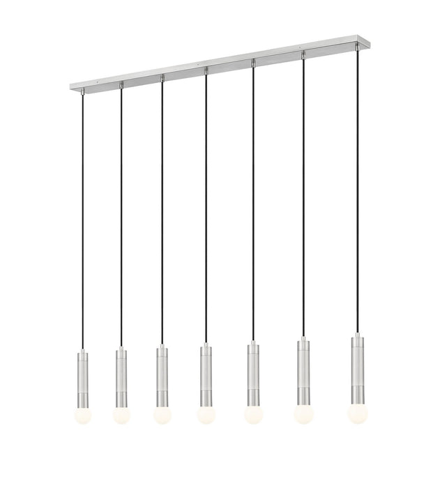 Z-Lite - 1956P-7L-BN - Seven Light Linear Chandelier - Stari - Brushed Nickel