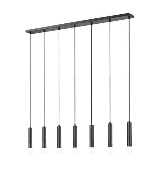 Z-Lite - 1956P-7L-MB - Seven Light Linear Chandelier - Stari - Matte Black