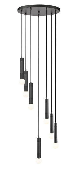 Z-Lite - 1956P-7R-MB - Seven Light Chandelier - Stari - Matte Black