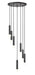 Z-Lite - 1956P-7R-MB - Seven Light Chandelier - Stari - Matte Black