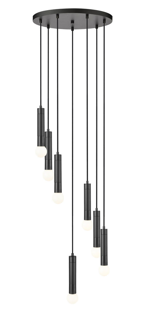 Z-Lite - 1956P-7R-MB - Seven Light Chandelier - Stari - Matte Black