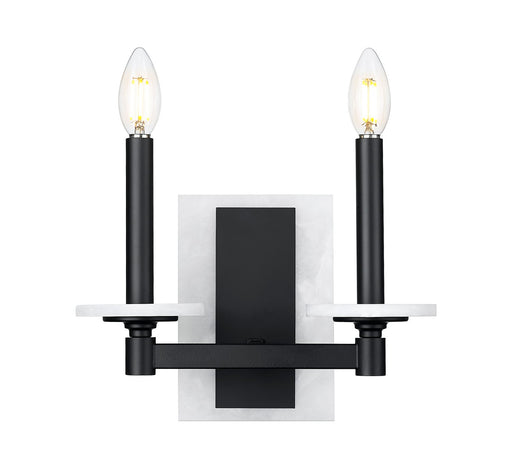 Kaden Two Light Wall Sconce Matte Black