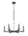 Z-Lite - 3045-6MB - Six Light Chandelier - Kaden - Matte Black