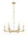 Z-Lite - 3045-6MGLD - Six Light Chandelier - Kaden - Modern Gold