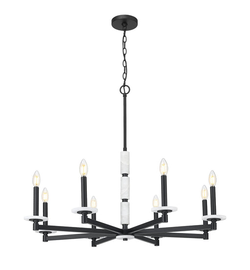Z-Lite - 3045-8MB - Eight Light Chandelier - Kaden - Matte Black