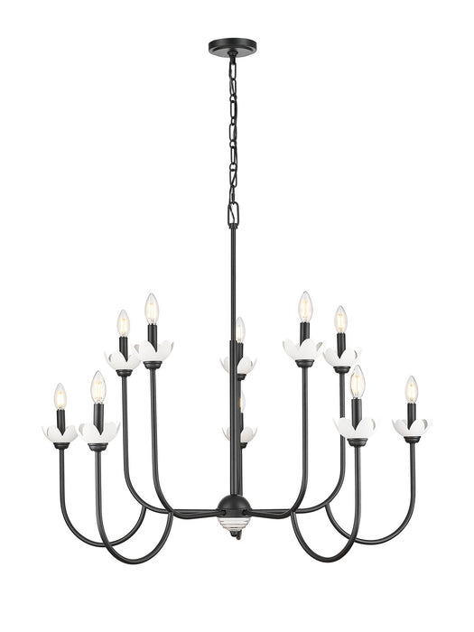 Z-Lite - 352-10MB - Ten Light Chandelier - Allistair - Matte Black