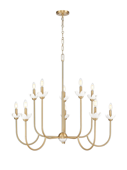 Z-Lite - 352-10MGLD - Ten Light Chandelier - Allistair - Modern Gold