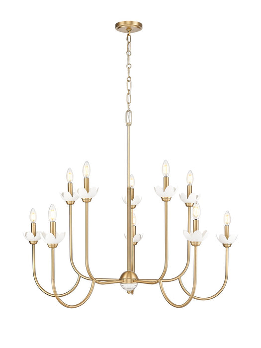 Z-Lite - 352-10MGLD - Ten Light Chandelier - Allistair - Modern Gold