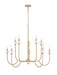 Z-Lite - 352-10MGLD - Ten Light Chandelier - Allistair - Modern Gold
