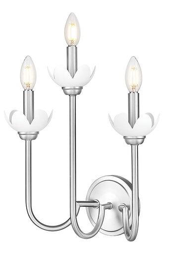 Allistair Three Light Wall Sconce Brushed Nickel