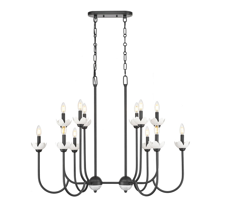 Z-Lite - 352-42L-MB - 12 Light Linear Chandelier - Allistair - Matte Black