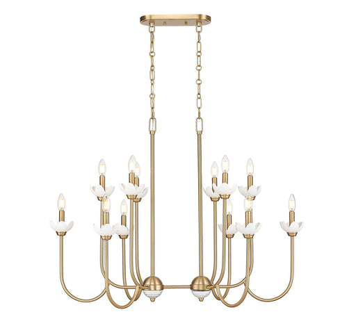 Z-Lite - 352-42L-MGLD - 12 Light Linear Chandelier - Allistair - Modern Gold