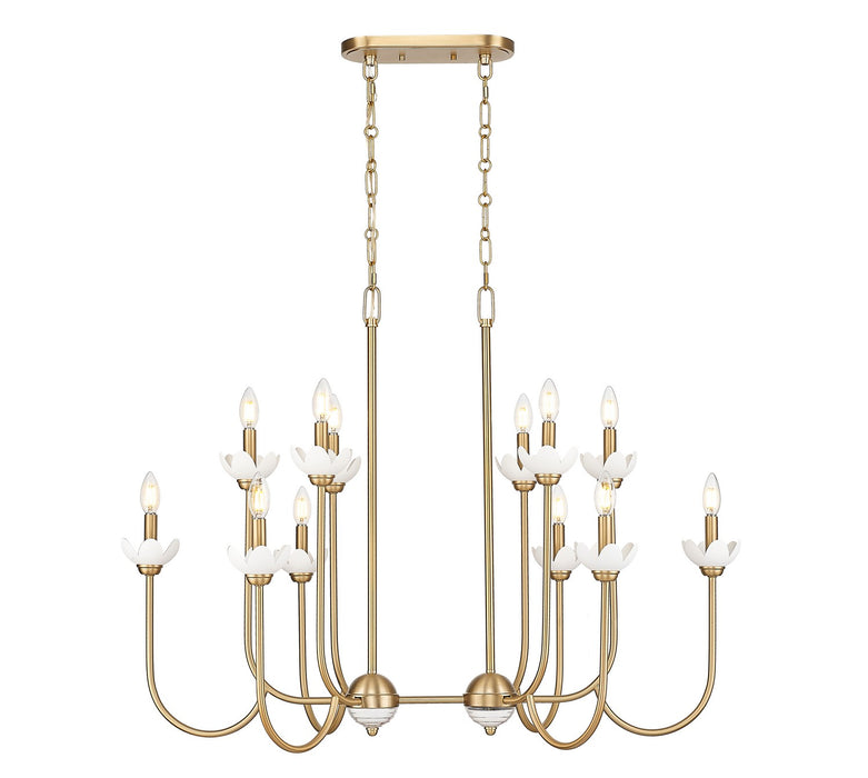 Z-Lite - 352-42L-MGLD - 12 Light Linear Chandelier - Allistair - Modern Gold