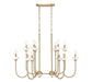 Z-Lite - 352-42L-MGLD - 12 Light Linear Chandelier - Allistair - Modern Gold
