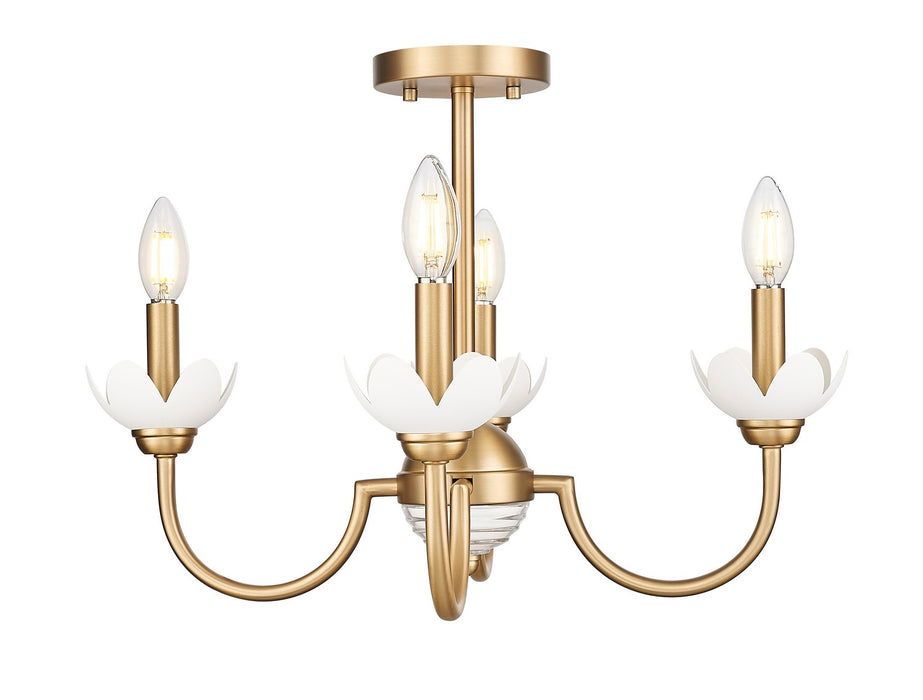 Z-Lite - 352-4SF-MGLD - Four Light Semi Flush Mount - Allistair - Modern Gold