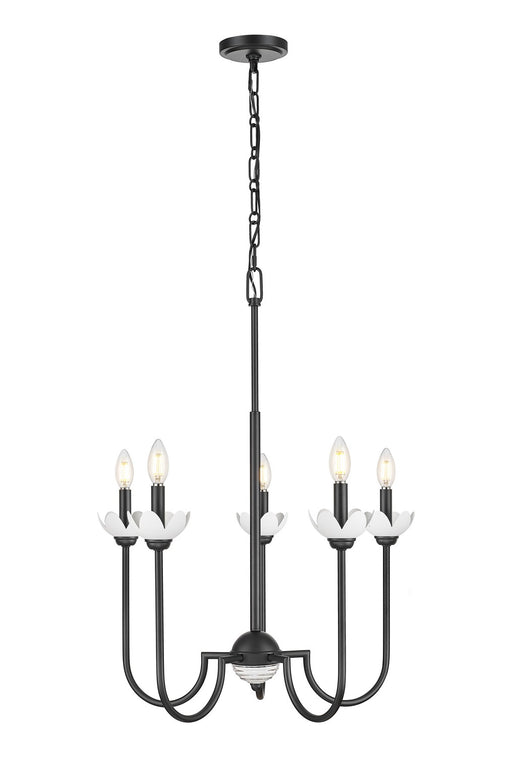 Z-Lite - 352-5MB - Five Light Chandelier - Allistair - Matte Black
