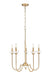 Z-Lite - 352-5MGLD - Five Light Chandelier - Allistair - Modern Gold