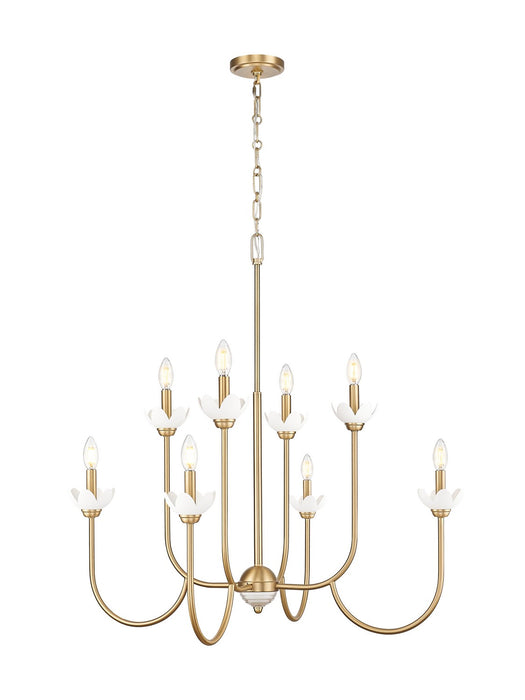 Z-Lite - 352-8MGLD - Eight Light Chandelier - Allistair - Modern Gold