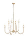 Z-Lite - 352-8MGLD - Eight Light Chandelier - Allistair - Modern Gold