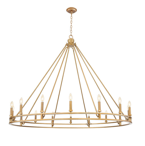 Dennison 16 Light Chandelier Signature Brass