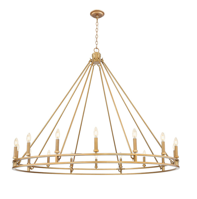 Z-Lite - 4005-16SBR - 16 Light Chandelier - Dennison - Signature Brass