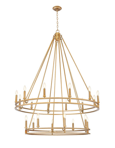 Dennison 20 Light Chandelier Signature Brass
