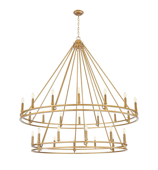 Z-Lite - 4005-28SBR - 28 Light Chandelier - Dennison - Signature Brass
