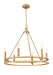 Z-Lite - 4005-6SBR - Six Light Chandelier - Dennison - Signature Brass