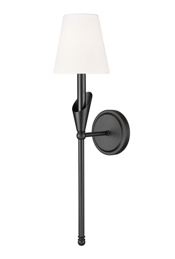 Claudelle One Light Wall Sconce Matte Black