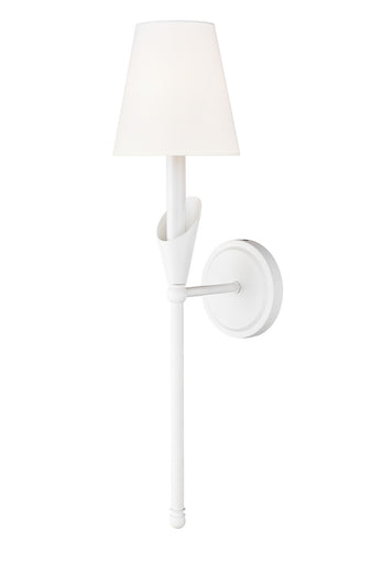 Claudelle One Light Wall Sconce Textured White