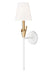 Z-Lite - 4014-1SA-TW-MGLD - One Light Wall Sconce - Claudelle - Textured White + Modern Gold