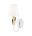 Z-Lite - 4014-1S-TW-MGLD - One Light Wall Sconce - Claudelle - Textured White + Modern Gold