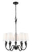 Z-Lite - 4014-24MB - Five Light Chandelier - Claudelle - Matte Black