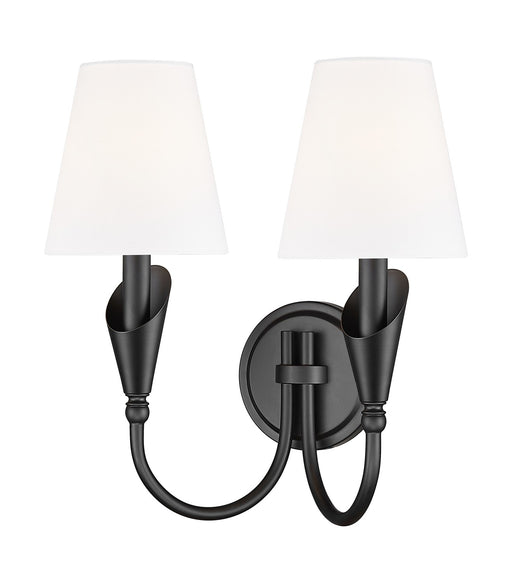 Z-Lite - 4014-2S-MB - Two Light Wall Sconce - Claudelle - Matte Black