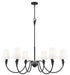 Z-Lite - 4014-46MB - Six Light Chandelier - Claudelle - Matte Black