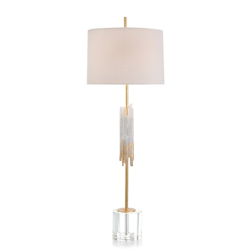 One Light Console Lamp Leaf, Gold