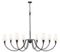 Z-Lite - 4014-65MB - Eight Light Chandelier - Claudelle - Matte Black