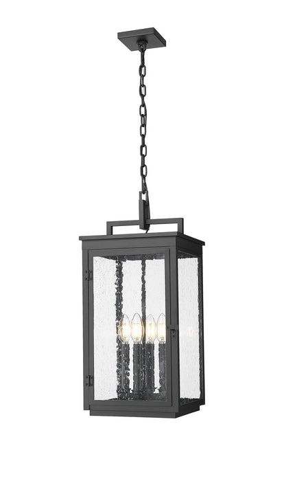 Z-Lite - 5019CHB-BK - Four Light Outdoor Chain Mount Ceiling Fixture - Hartwell - Sand Black