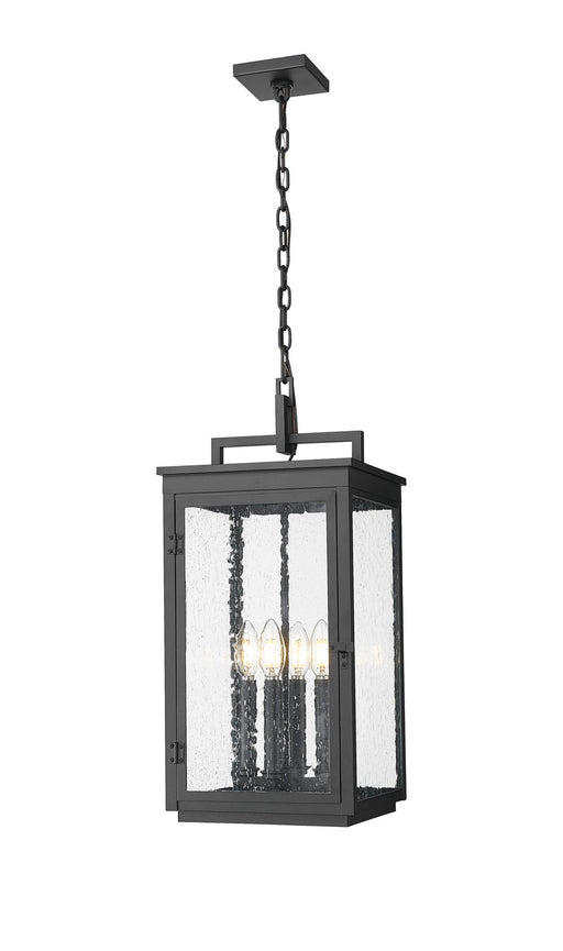 Z-Lite - 5019CHB-BK - Four Light Outdoor Chain Mount Ceiling Fixture - Hartwell - Sand Black